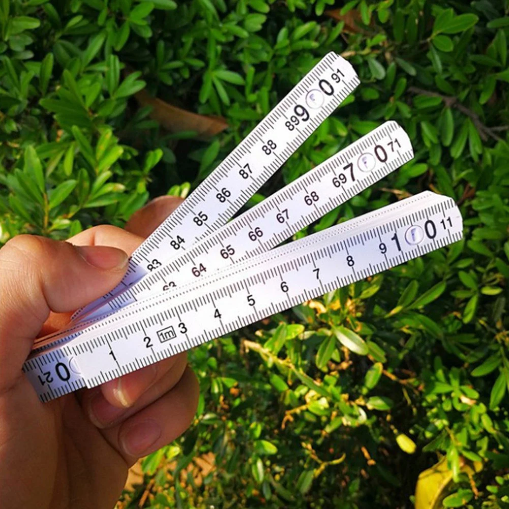

2m Accurate Woodworking Carpenter Tools Portable Professional Metric Inch Practical Measuring Double Scale ABS Ruler Folding