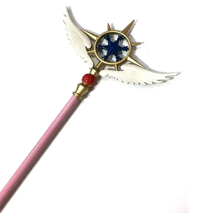 Карточка Captor Sakura Captor Magic Sakura Wand Star волшебный, резиновый булава 2 цвета Star Staff булава 17 см - Цвет: Синий