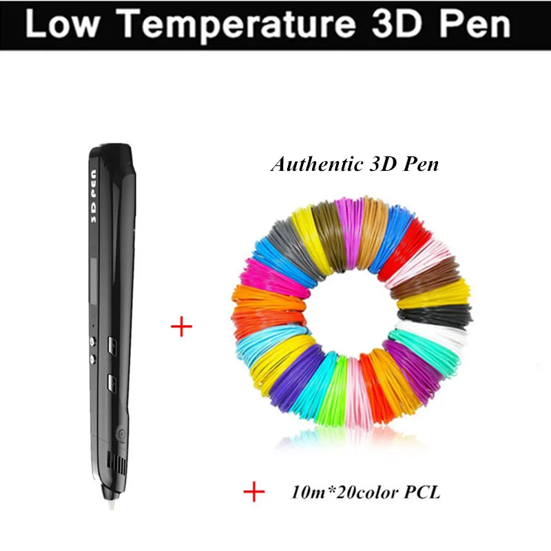 

Authentic 3 Colors Magic 3D Pen For Kids Creative With 20 Color 1.75mm PCL (Total 200 Meter) Best Gift For Kids Birthday Gift