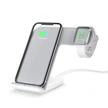 

YWEWBJH 2 In 1 Qi Wireless Charger For iPhone XS Max XR X 8 Plus for Apple Watch 2 3 4 10W Fast Charging For Samsung S9 S8