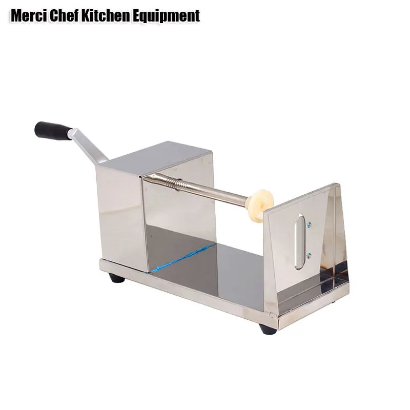 Potato Slicer Stainless Steel Twist Potato Cutter Slicer Shredders Tornado Fruit Vegetable Tools Spiral Machine manual tornado stainless steel spiral potato slicer chips cutter kitchen vegetable tools zf