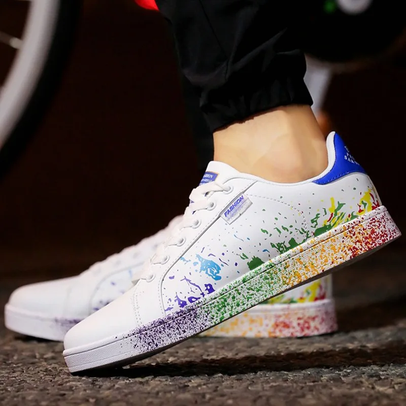 2018 Big Size 35-46 Men's Casual Sneakers Men and Women Skateboarding Shoes Breathable Couples Leisure Shoes Chaussure Homme