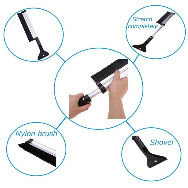 

Extendable Car Auto Snow Brush Ice Scraper Removal for Car Truck SUV Windscreen VS998