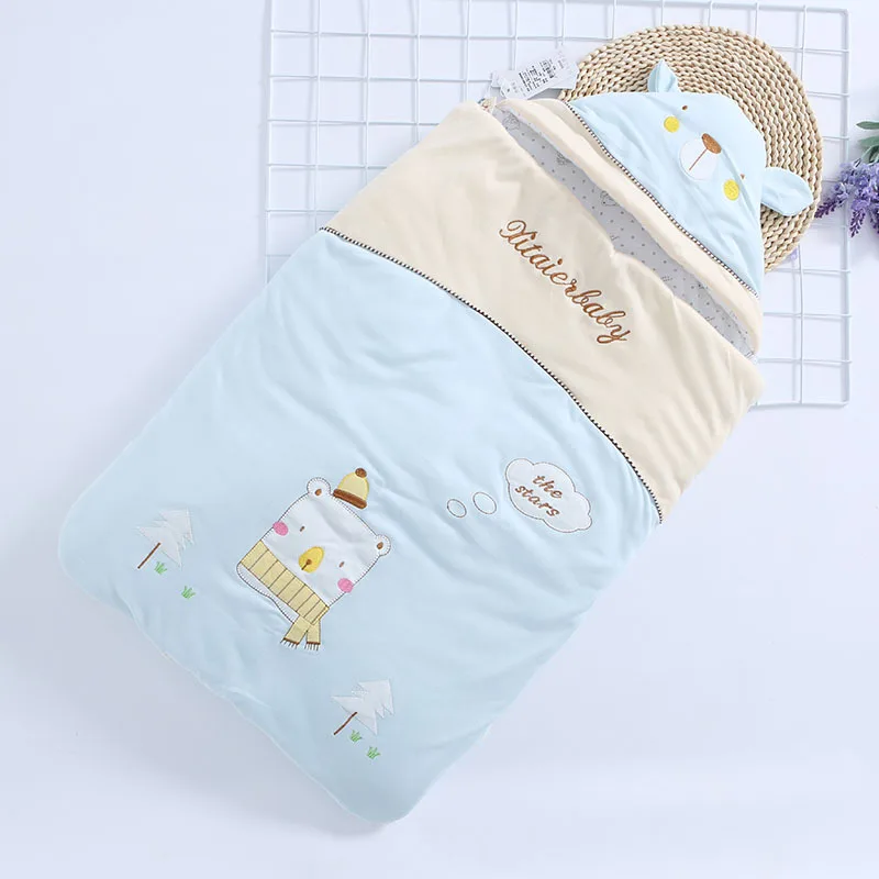 От 0 до 1 года детские Многофункциональный Спальный мешок хлопок мягкие и удобные теплый спальный мешок осень-зима Новый