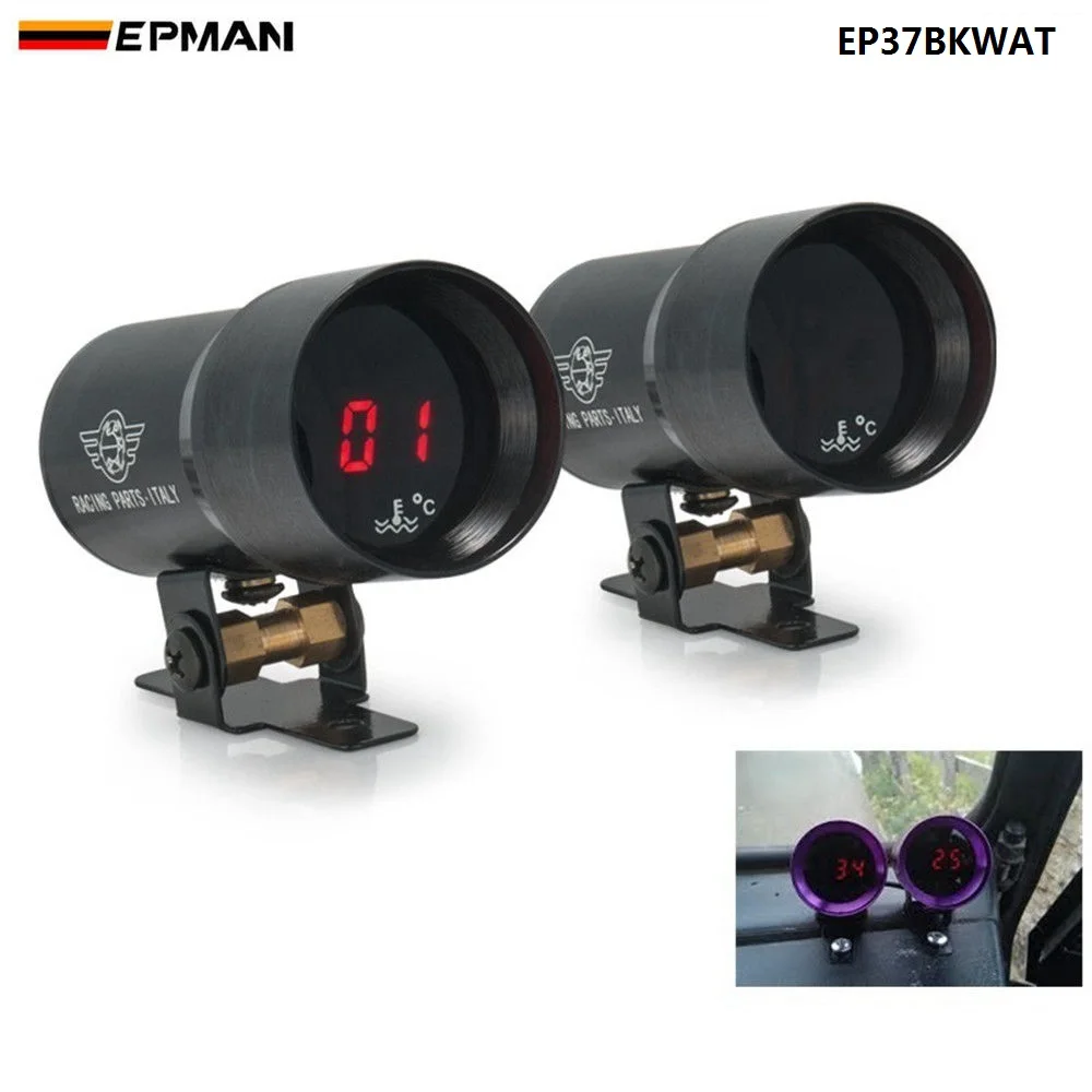 Компактный микроцифровой датчик температуры воды EPMAN Sport 37 мм с дымчатой линзой