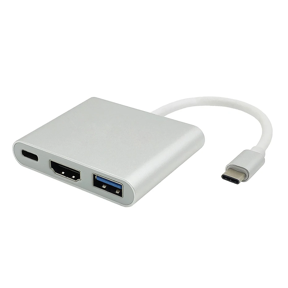 USB Type C To HDMI USB 3.0 Charging Adapter Converter USB-C 3.1 Hub Adapter for Mac Air Pro Pixel Huawei Mate10 Samsung S8+ Plus (3)