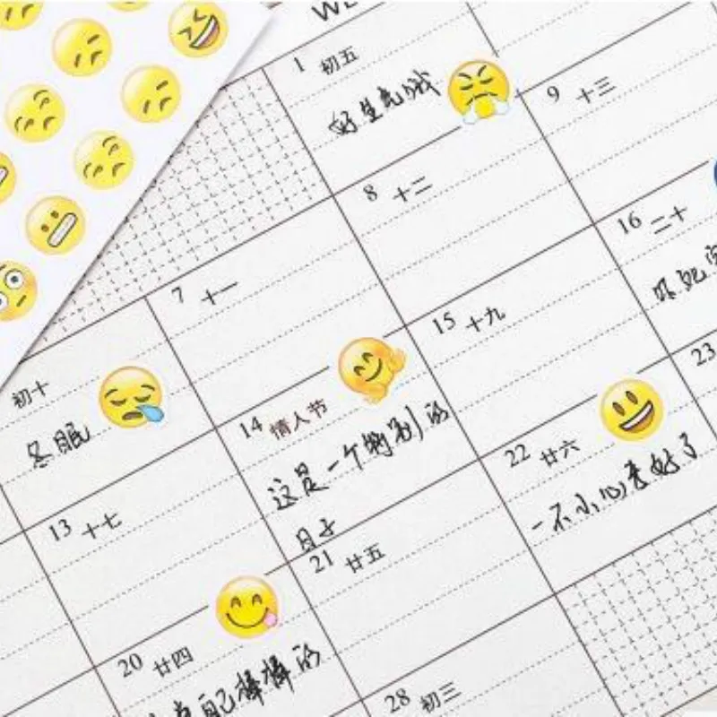 1 шт. 48 классический Emoji улыбка лицо наклейки для блокнота ежедневник альбомы