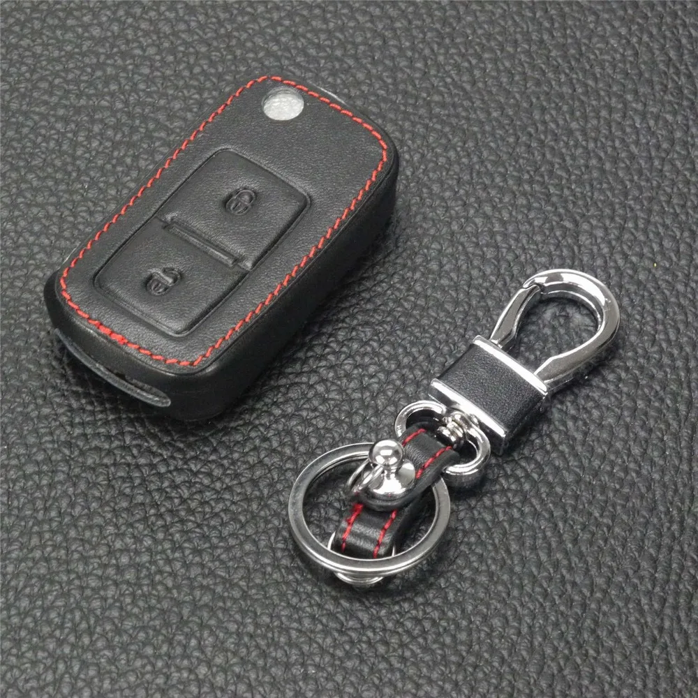 

2 Btns Remote Leather Car-Styling Key Cover Case For VW VOLKSWAGEN MK4 Seat Altea Alhambra Ibiza Transporter Polo GOLF