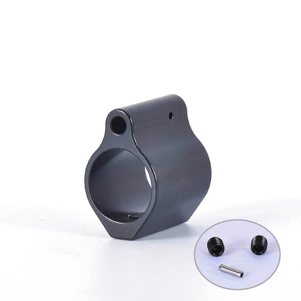 .625 Gas Block Steel Low Profile Set Screw Gas Block Roll pin .625 Gas