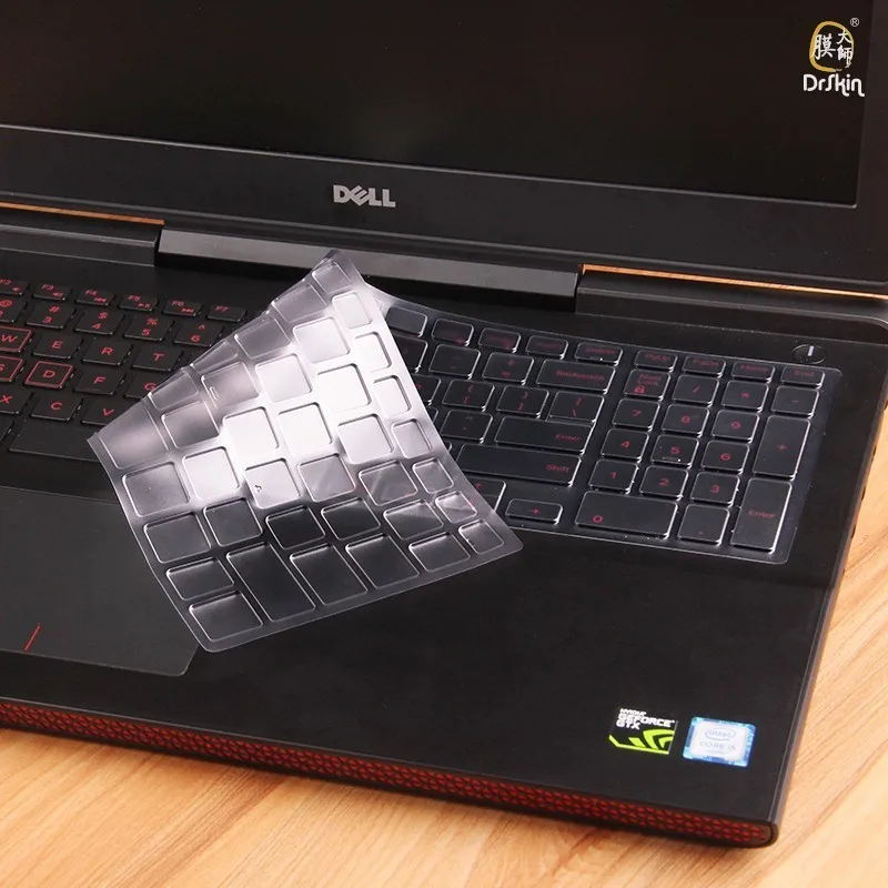 ТПУ крышка клавиатуры для DELL Ins 15 7577 7567 5570 5567 дюймов ноутбука Водонепроницаемая