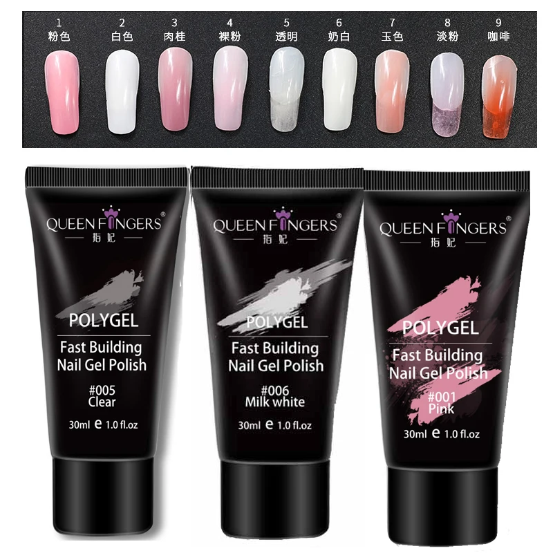 

Big 30ml Poly Quick Gel Nail Extension Builder 9 Colors Poly Polish Gel Nail Builder Quick Extension Tools Kit Nail Gel Builder
