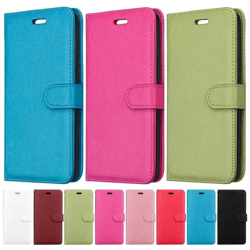 

Simple PU Leather Cover For Xiaomi Play 8SE 8 Lite Max 3 Mix 2S Poco F1 Redmi 6A 6 Note 7 5 Pro Y2 S2 Plain Phone Bags Case E08G