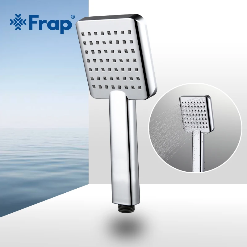 Frap Water saving Square shower head ABS plastic hand hold bath shower