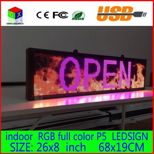 680x190mm Programmable Led Scrolling Message Display Sign Led Panel