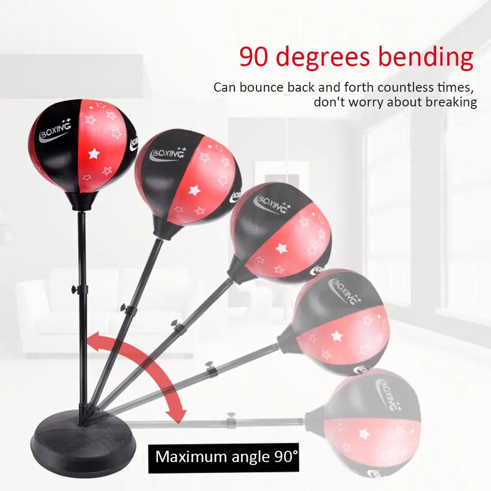 Box Fitness Freestanding Reflex Punching Bag Boxing Reflex Ball Adjustable Fitness Exercises Hand-eye Coordination Boxing Ball Box Fitness Freestanding Reflex Punching Bag Boxing Reflex Ball Adjustable Fitness Exercises Hand-eye Coordination Boxing Ball