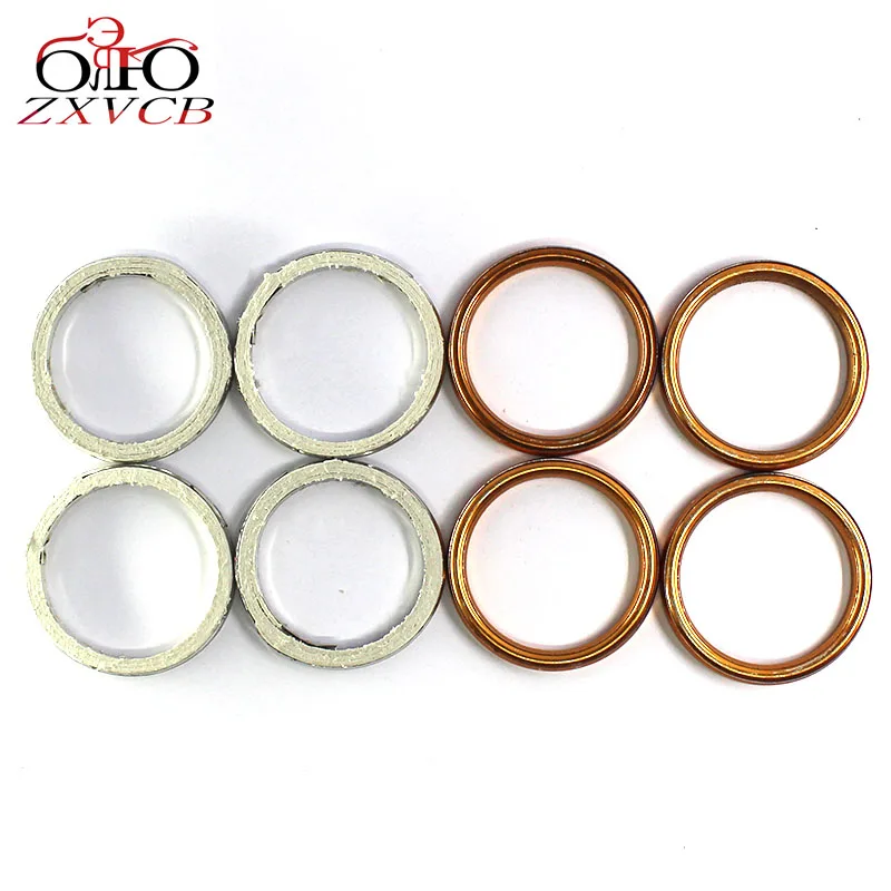 4PCS For SUZUKI DR650SE SV650/A/F/S/SA/XA SV 650 DR650 SE DR 2001 2002 2003 2012 2013 2014 2015 engine Exhaust Pipe Gasket | Автомобили и
