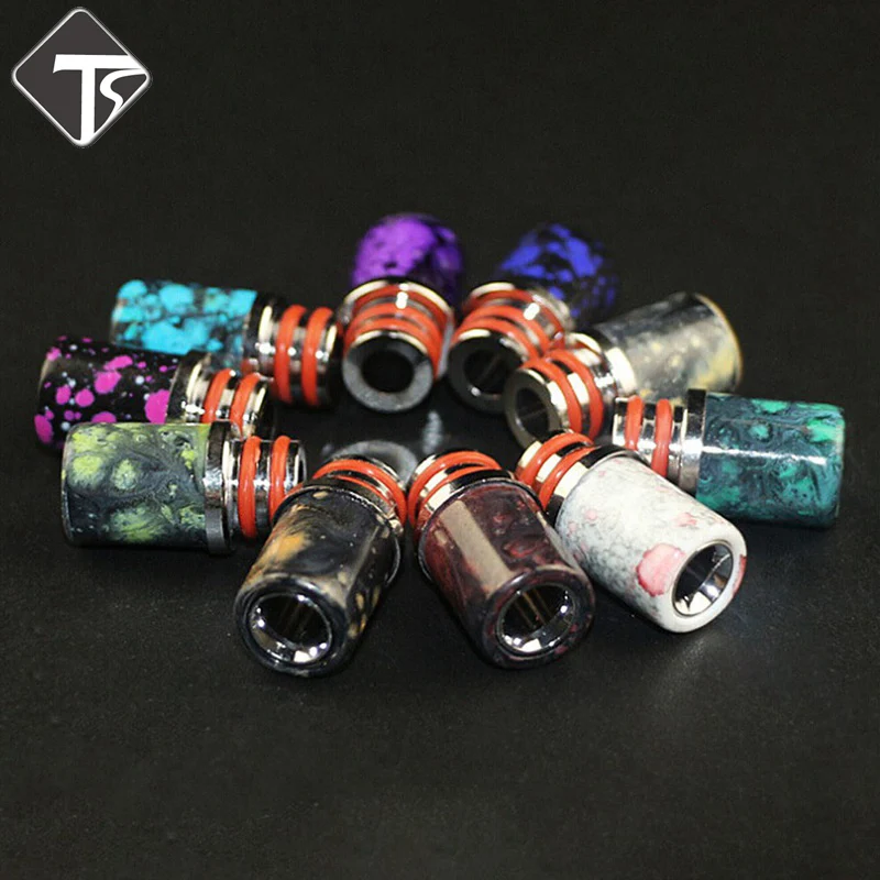 2018 E-cigarette 510 Epoxy Resin Long Drip Tip For 510 Atomizer Elektronik Sigara RDA RTA 10 Colors 2.1*1.1cm 2018 E-cigarette 510 Epoxy Resin Long Drip Tip For 510 Atomizer Elektronik Sigara RDA RTA 10 Colors 2.1*1.1cm