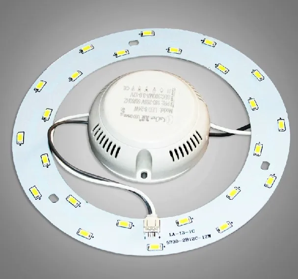 

12W 4pcs/lot LED Ring Panel Circle Light Round Ceiling Board AC220V SMD 5730 LED Circular Lamp Board For Dining Room Pure White