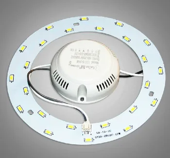 

12W 4pcs/lot LED Ring Panel Circle Light Round Ceiling Board AC220V SMD 5730 LED Circular Lamp Board For Dining Room Pure White