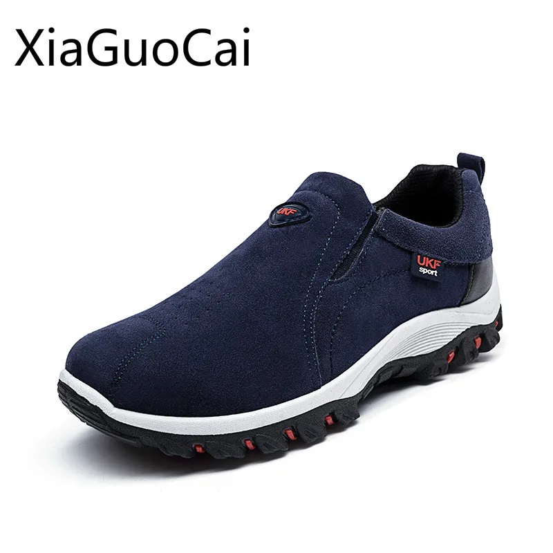 

Spring Newest Men's Casual Sneakers Outdoor Flock Slip-on Men's Casual Shoes Outdoor Rubber Male Flat Sneakers