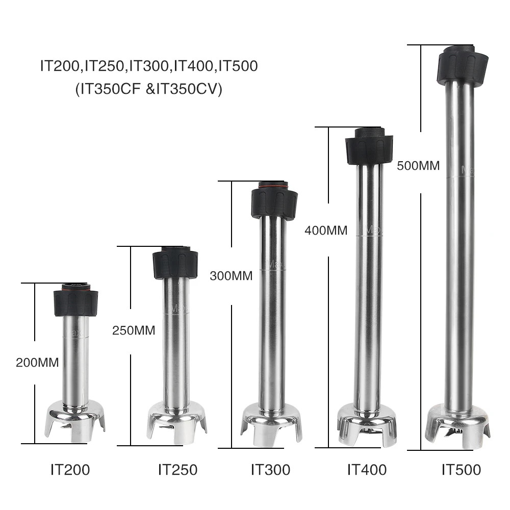 Фиксированный Регулируемый Скорость Погружной блендер соковыжималка из нержавеющей стали Варенье Миксер с смешивания палка 200/250/300/400/500 мм смешивания
