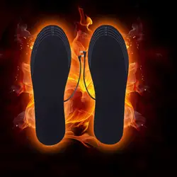 USB электрические нагревательные колодки для обувь питание Плюшевые Мех животных отопление стельки Утепленная обувь зимние грелки