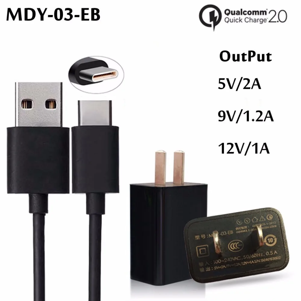 Original Quick Charger 2.0 MDY 03 EB Wall Power Adapter +Rapid Micro