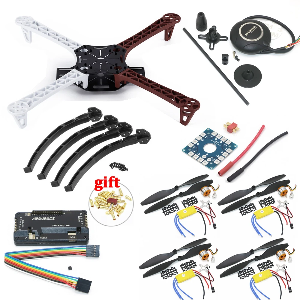 F450 Quadcopter Rack Kit Frame APM2.8 Flight Controller and 7M GPS with Stand A2212 1000KV 30A 1045 Props For Rc | Игрушки и хобби