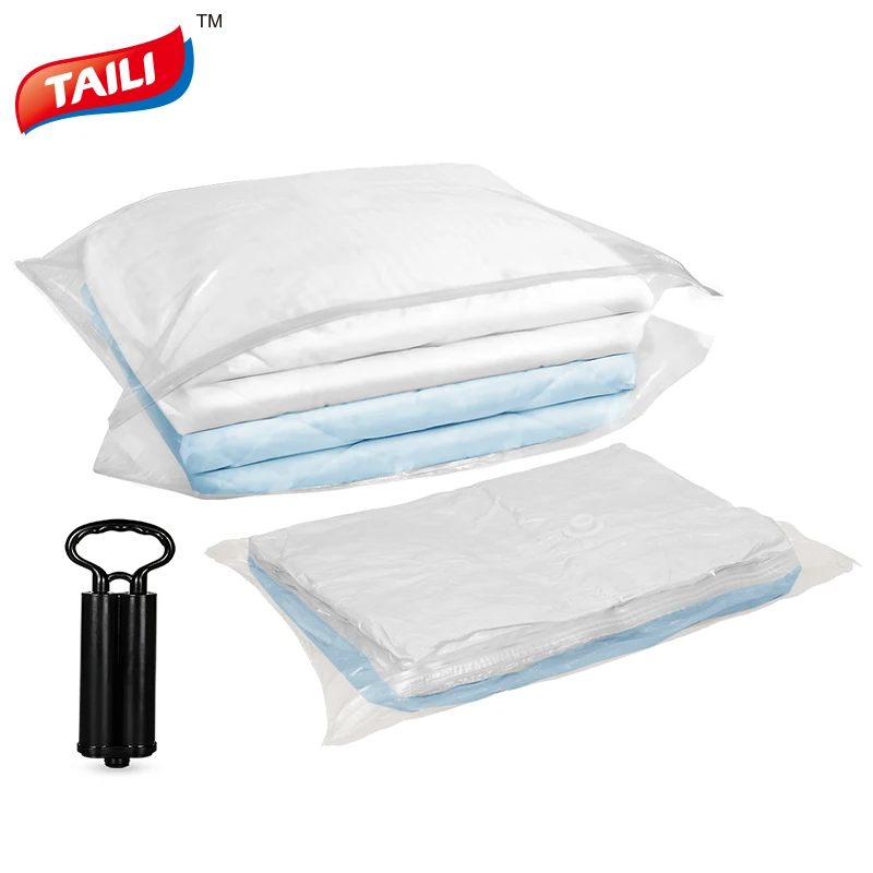 

Vacuum Bag For Clothes Transparent Storage Bag Wardrobe Clothing Luggage Organizer Wide-Side Vacuum Storage Bag
