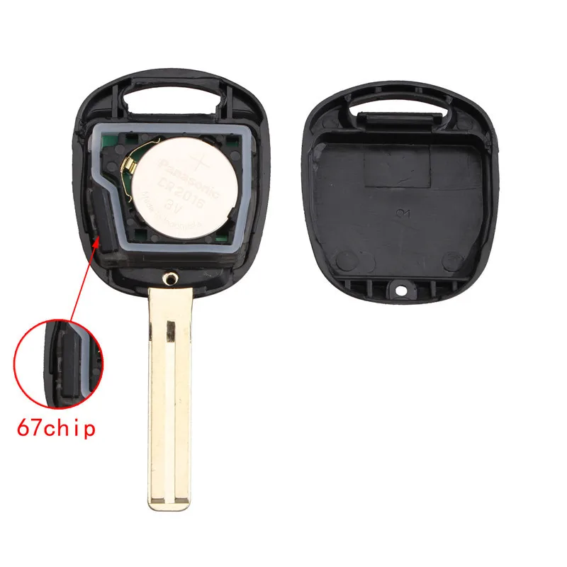 

Black Remote Entry Ignition Power Key Fob For Lexus RX350 RX450h RX330 3 Buttons With Chip FCCID HYQ12BBT Refit Car Key
