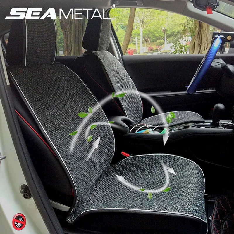 Car Seat Covers Automobiles Seats Cover Linen Summer Breathable Mesh