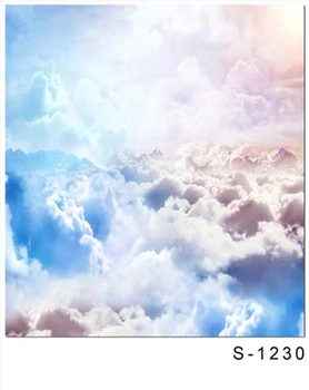 

150*200cm White Cloud Photography Backdrops Blue Sky with Sunshine Photography Background Newborn Baby Photo Props Fotografia