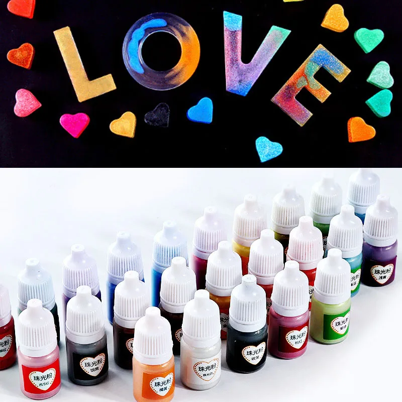 

HOT Crafts Pigment Powder Pearlescent Mica UV Resin Epoxy Powder DIY Crafts Accessories LSF99
