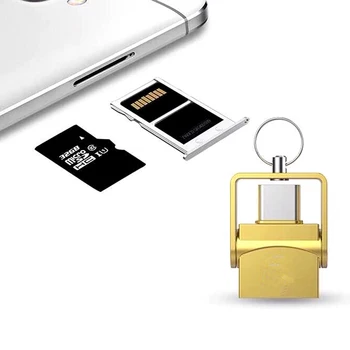

1pc Type C 2.0 Micro TF Memory Card Reader for Mac Book Pro for Samsung S9 S8