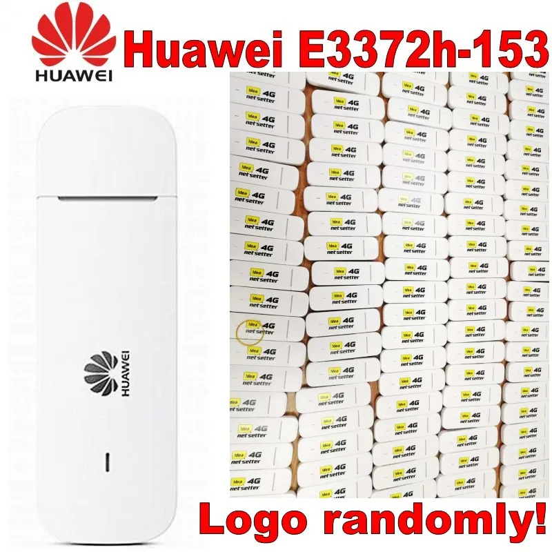 

Lot of 100pcs Unlocked Huawei E3372 E3372s-153 E3372h-153 4G LTE Dongle USB Stick Datacard Modem PK E3272