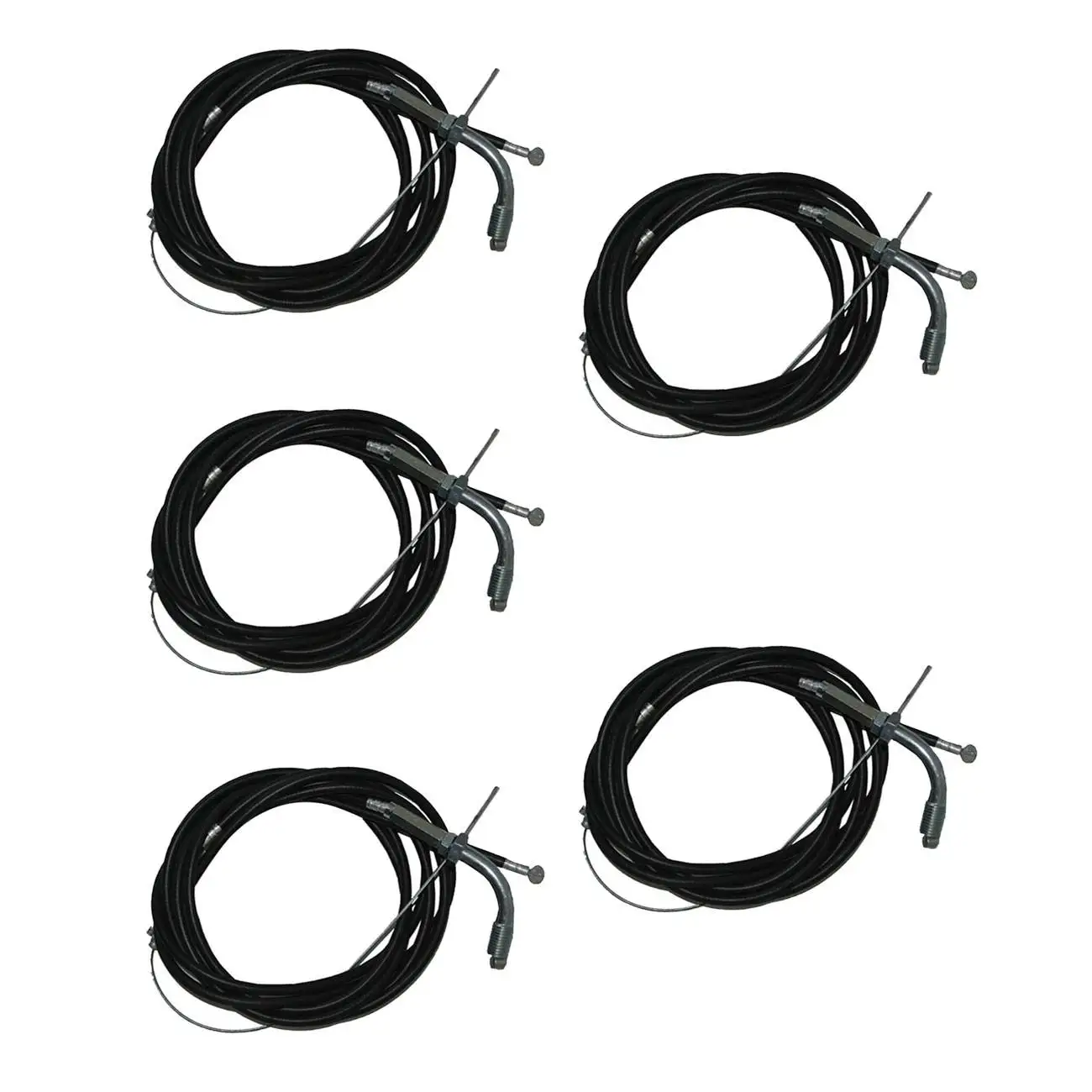 Throttle Cable Clutch Cable 5pcs for 66cc 80cc Engine Moped Bike Cart Accessory