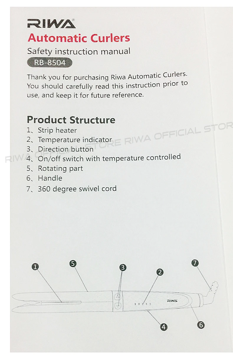 ondulação para ondulação do cabelo RB-8504