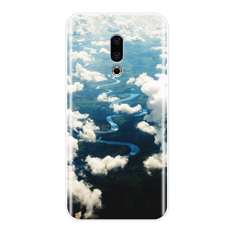 Чехол для Meizu U10 U20 Pro 6 7 Plus Mountain Travel Cloud силиконовый мягкий чехол 15 Lite 16 16th 16x