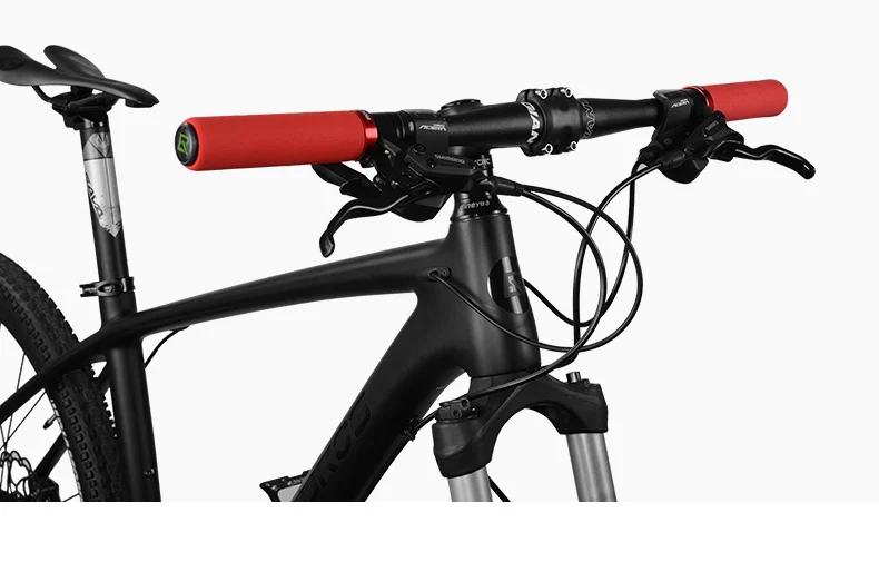 ROCKBROS Упоры для рук на руль велосипеда MTB силиконовые губчатые накладки на ручки противоскользящие амортизирующие мягкие ручки для велосипедного руля Ultraight велосипедный руль