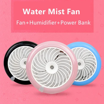 

Ultra-quiet Rechargeable Portable USB Fan Summer Office Mini Desk Cooling Fan Air Conditioner 3 Hours Working Time