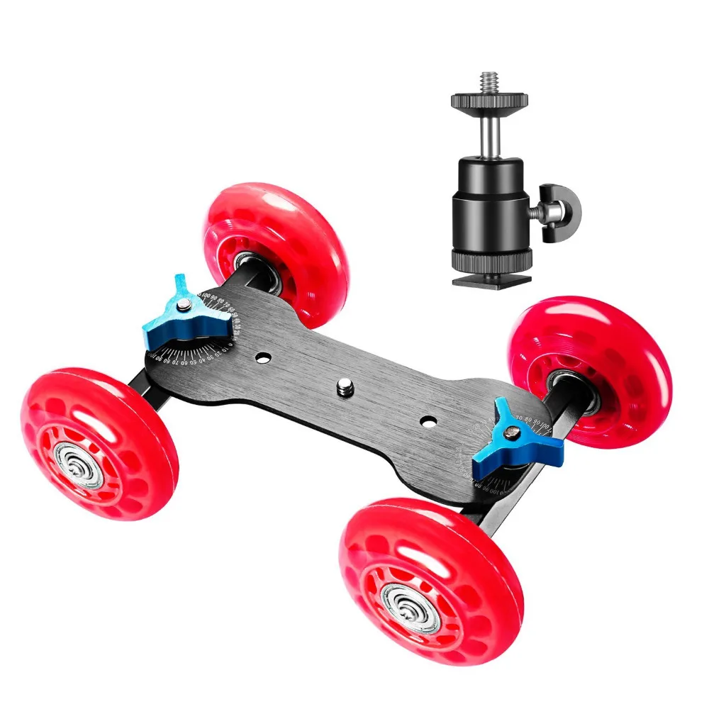 Buy Neewer Table Mobile Rolling Slider Dolly Car (Red