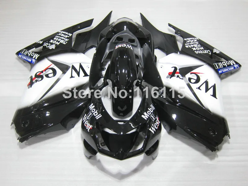 Fairing kit for Kawasaki Ninja fairings 250r 2008- 2014 injection molding EX250 08-14 white black West custom set ZX250 GD49 Fairing kit for Kawasaki Ninja fairings 250r 2008- 2014 injection molding EX250 08-14 white black West custom set ZX250 GD49