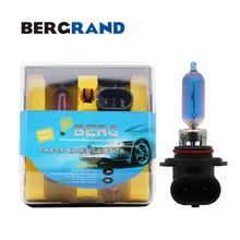 1 пара 9005 HB3 галогенная Автомобильная лампочка для налобного фонаря лампа супер белый 6000 K 12В 65 W Противотуманные фары жесткий Стекло всеобщие автоматические лампы