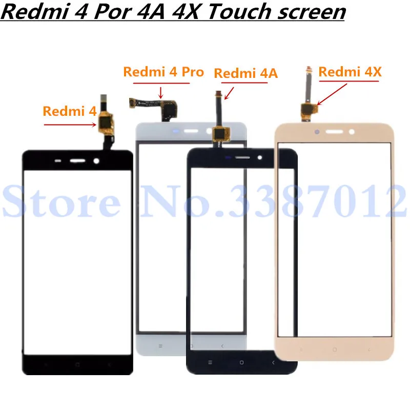 

5.0'' Replacement High Quality For Xiaomi Redmi 4 4 Pro 4A 4X Touch Screen Digitizer Sensor Outer Glass Lens Panel
