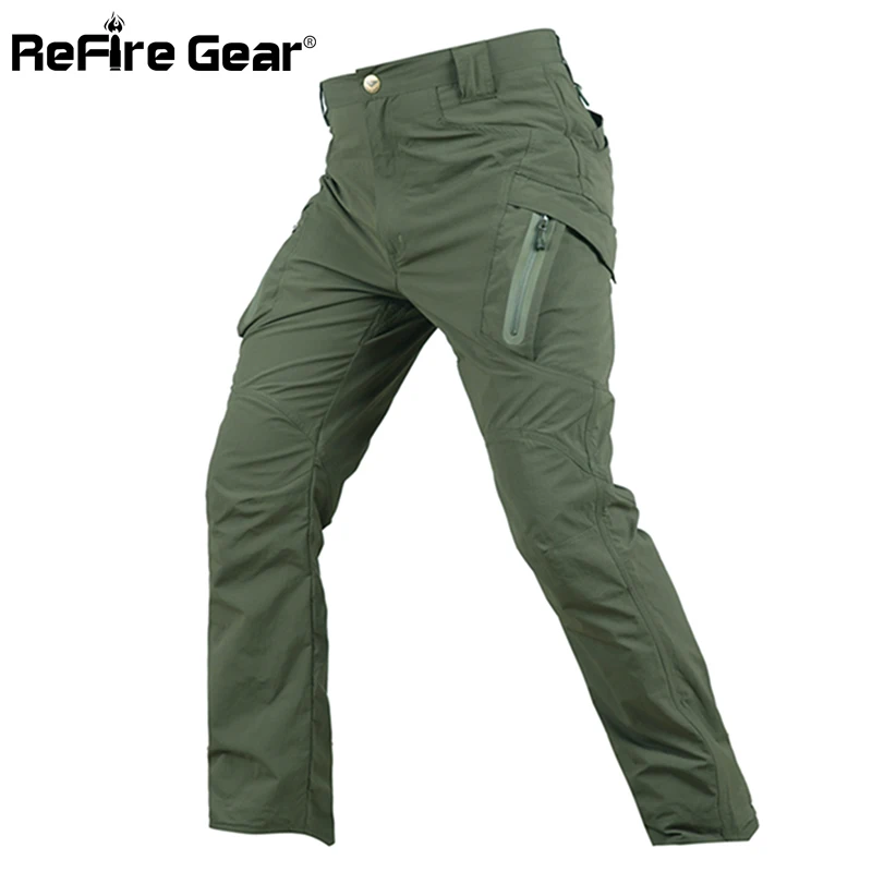ReFire Gear летние легкие военные брюки карго мужские быстросохнущие армейские
