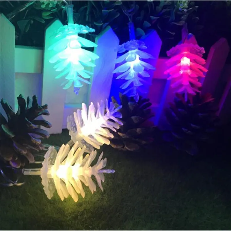 5 м 28LED Фея свет шнура сосновый кулон конус свет праздничное освещение, Рождество Свадьба Новый Год Вечерние садовый декор домашнего окна