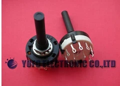 

Free Shipping One Lot 1,2 pole 6 positions PCB Rotary switch NEW,2P6L