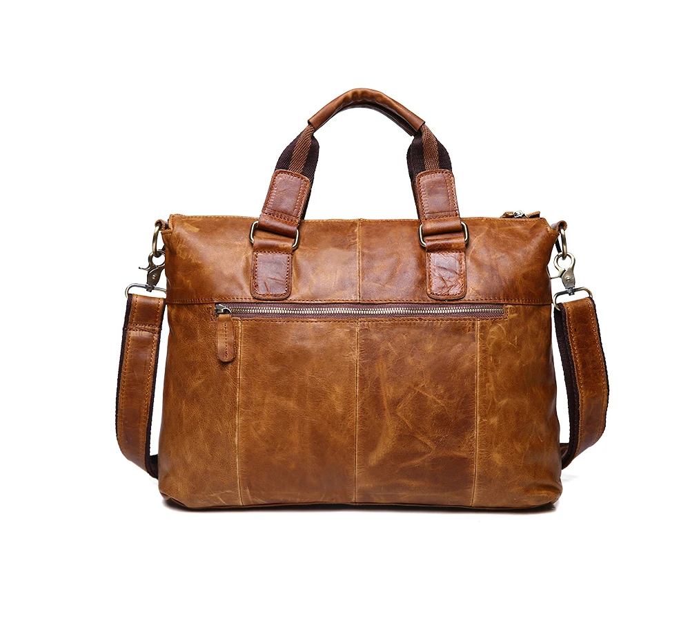 Винтажный Мужской портфель, деловая кожаная сумка через плечо, сумка для ноутбука, мужские туристические сумки с ручками