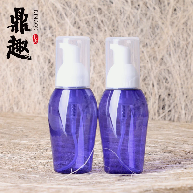 

2 pcs New Arrive Special Shape Blue Bubble Blister Empty Bottle for Cosmetic DIY Foam for Tattoo Supply TC719