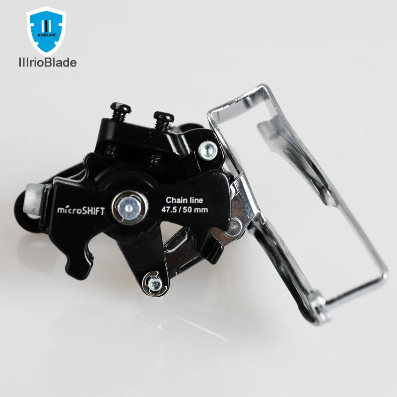

Front derailleur Microshift aluminum alloy. TrioBlade